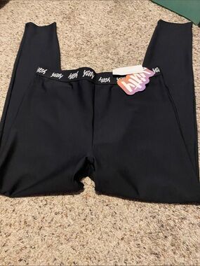 YITTY Black Logo Waistband Leggings - Black